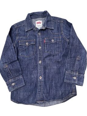 Levi's Indigo Denim Western Button Down Shirt